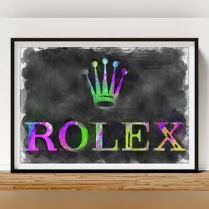 Rolex 8 1/2"x11" Framed Wall Art